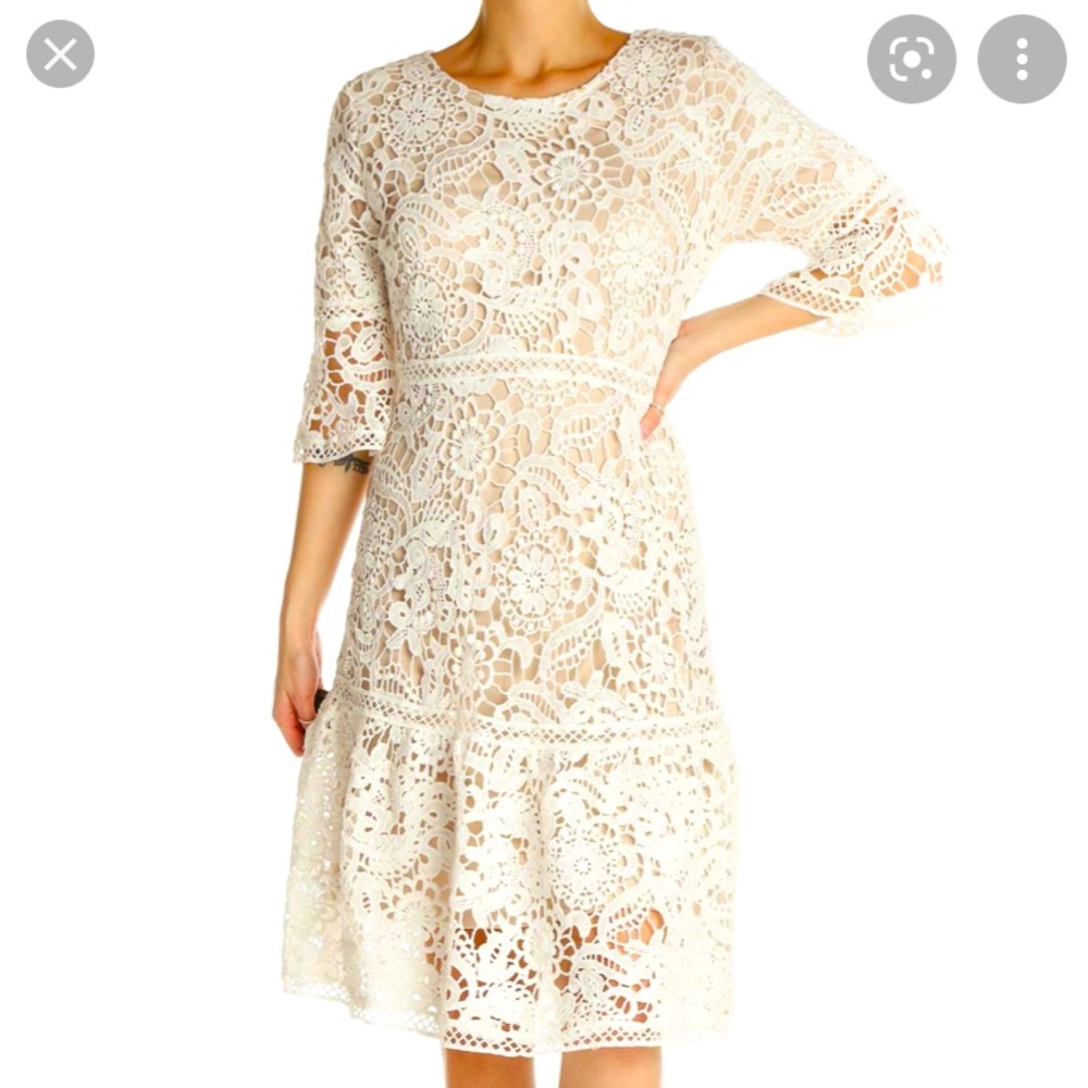Jessakae beige fit and flare dress